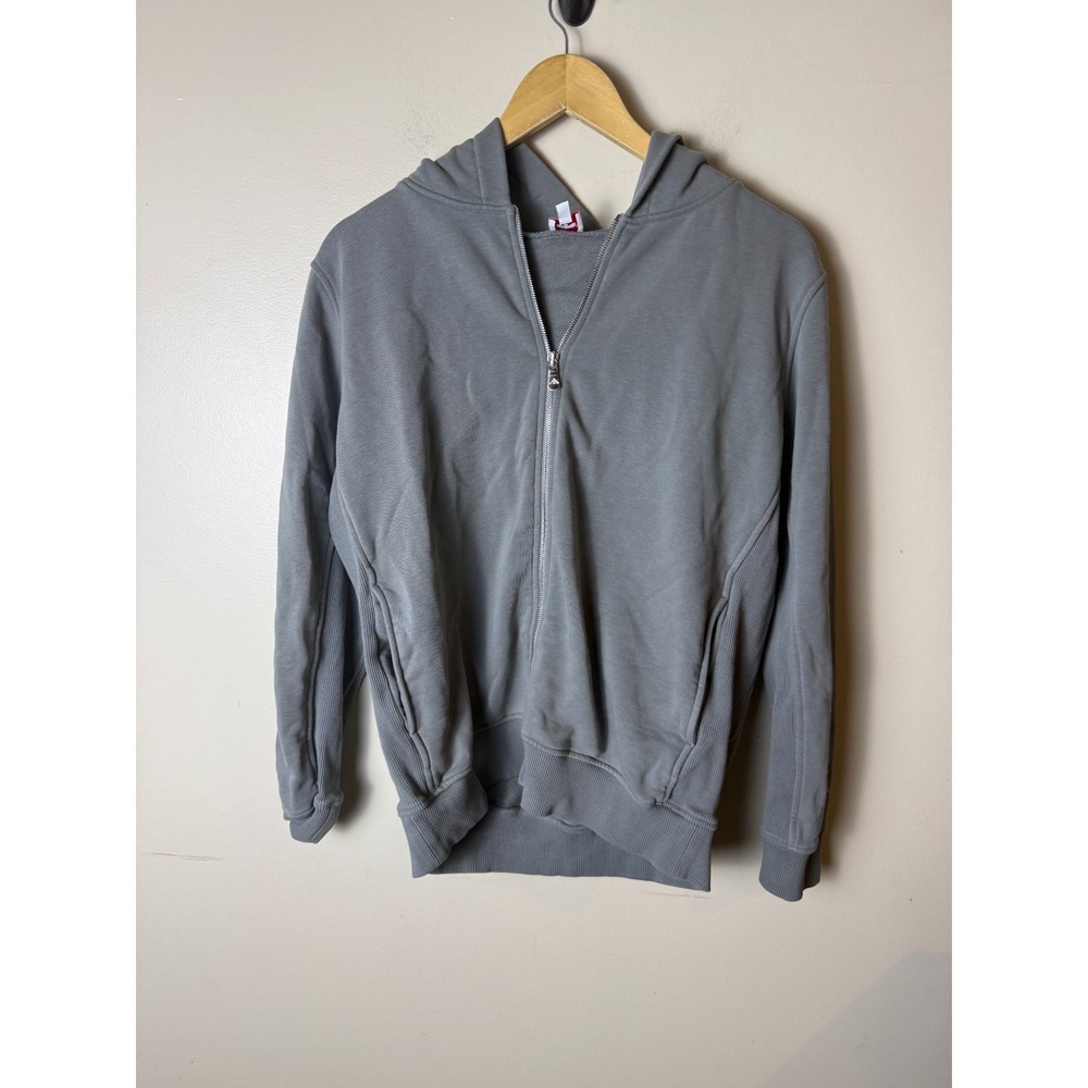 American Apparel Full Zip Hoodie Womens Small Grey Casual